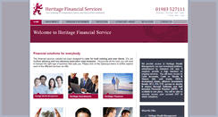 Desktop Screenshot of heritage-financial.co.uk